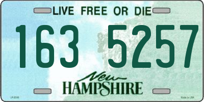 NH license plate 1635257