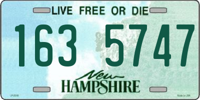 NH license plate 1635747
