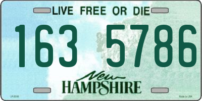 NH license plate 1635786