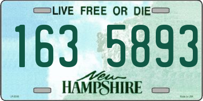NH license plate 1635893