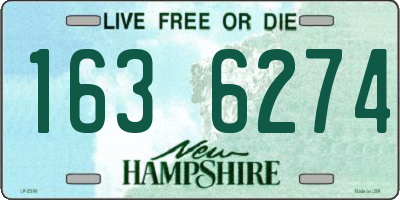 NH license plate 1636274