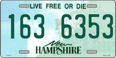 NH license plate 1636353