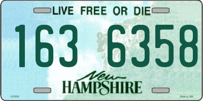 NH license plate 1636358