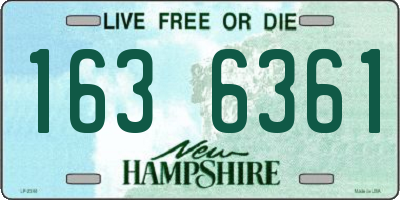 NH license plate 1636361