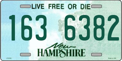 NH license plate 1636382