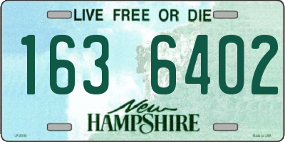 NH license plate 1636402