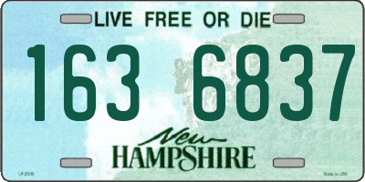 NH license plate 1636837