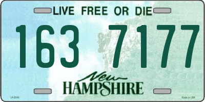 NH license plate 1637177