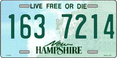 NH license plate 1637214