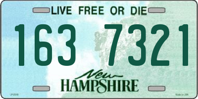 NH license plate 1637321