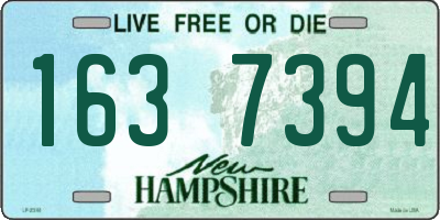 NH license plate 1637394