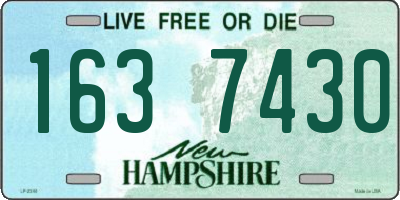 NH license plate 1637430