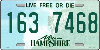 NH license plate 1637468