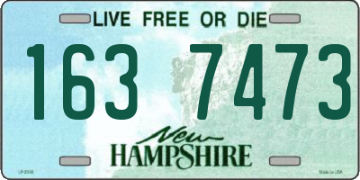 NH license plate 1637473