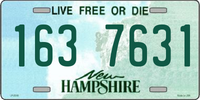 NH license plate 1637631