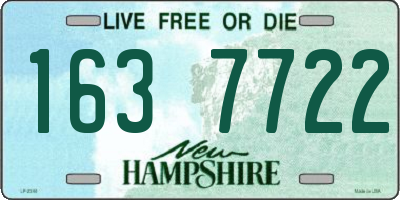 NH license plate 1637722