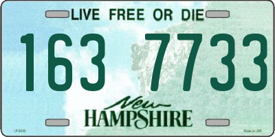 NH license plate 1637733