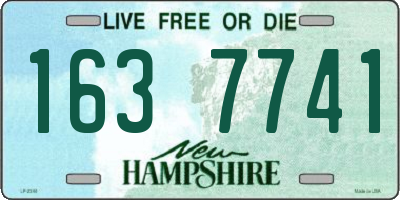 NH license plate 1637741