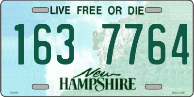 NH license plate 1637764