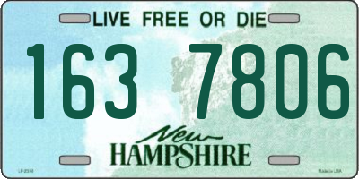 NH license plate 1637806