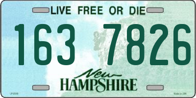 NH license plate 1637826