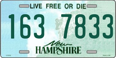 NH license plate 1637833