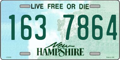 NH license plate 1637864