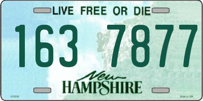 NH license plate 1637877