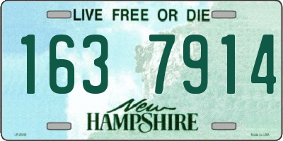 NH license plate 1637914