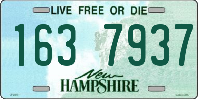 NH license plate 1637937