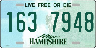 NH license plate 1637948