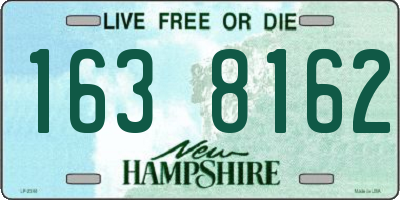 NH license plate 1638162