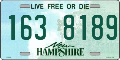 NH license plate 1638189