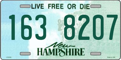 NH license plate 1638207