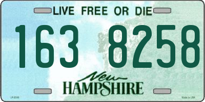 NH license plate 1638258
