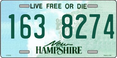 NH license plate 1638274