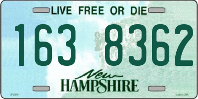 NH license plate 1638362