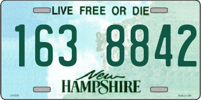 NH license plate 1638842