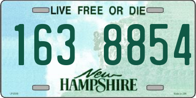NH license plate 1638854