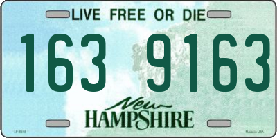 NH license plate 1639163
