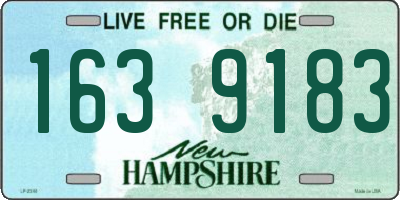 NH license plate 1639183