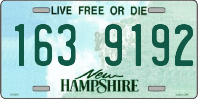 NH license plate 1639192