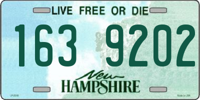 NH license plate 1639202