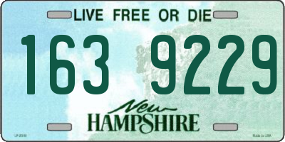 NH license plate 1639229
