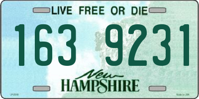 NH license plate 1639231