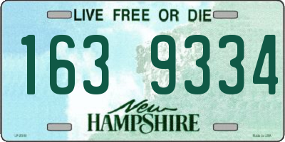 NH license plate 1639334