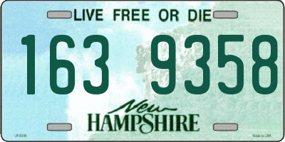 NH license plate 1639358