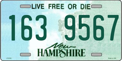 NH license plate 1639567