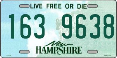 NH license plate 1639638