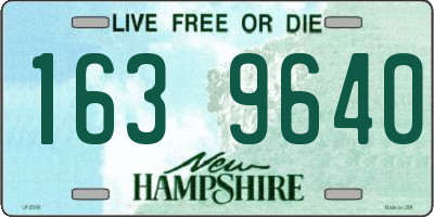 NH license plate 1639640